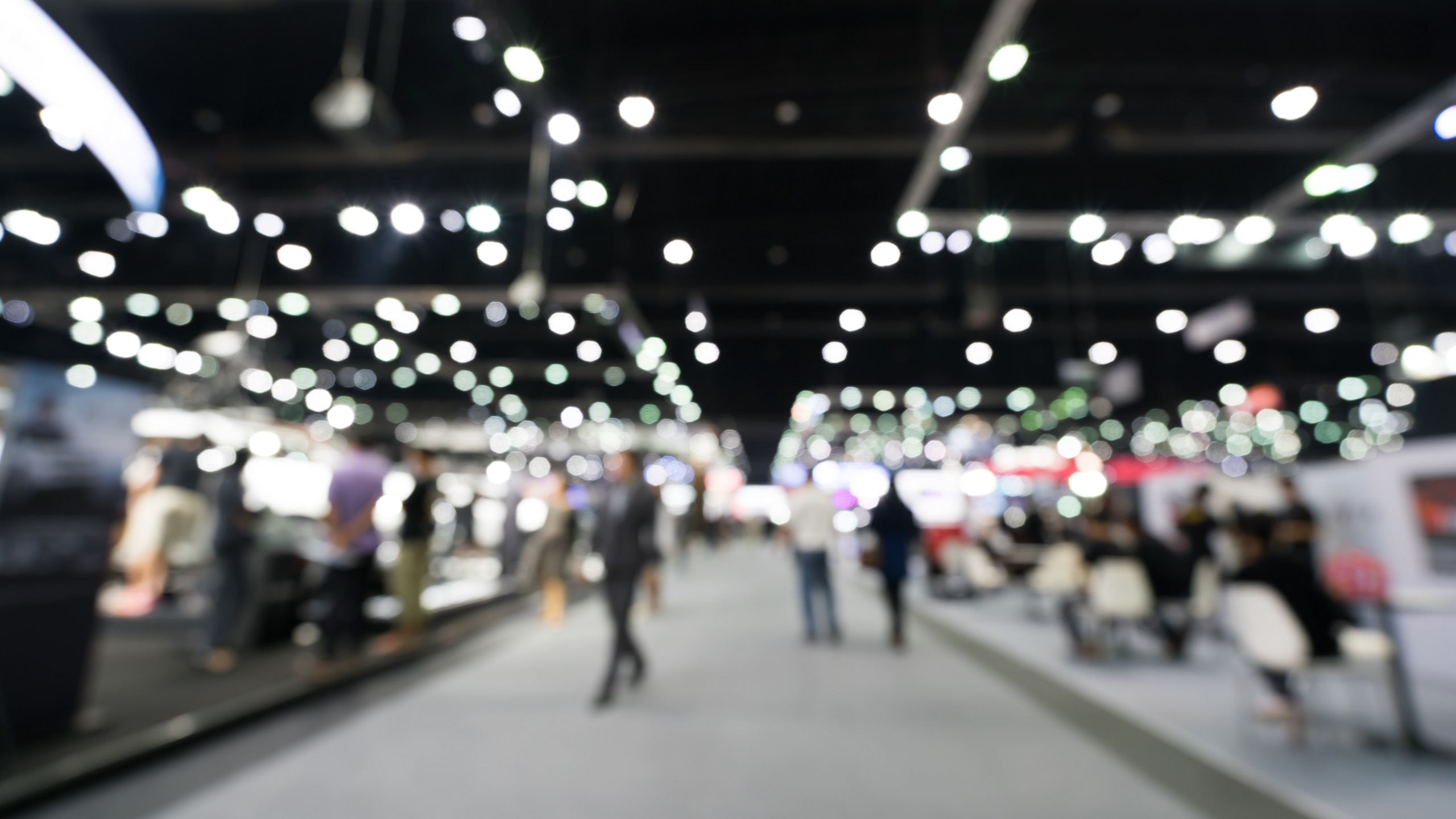 Middle East Cleaning Technology Week - Exhibition hall blurry