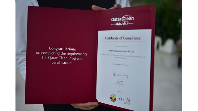 Middle East Cleaning Technology Week - Hotels in Qatar now clean certified